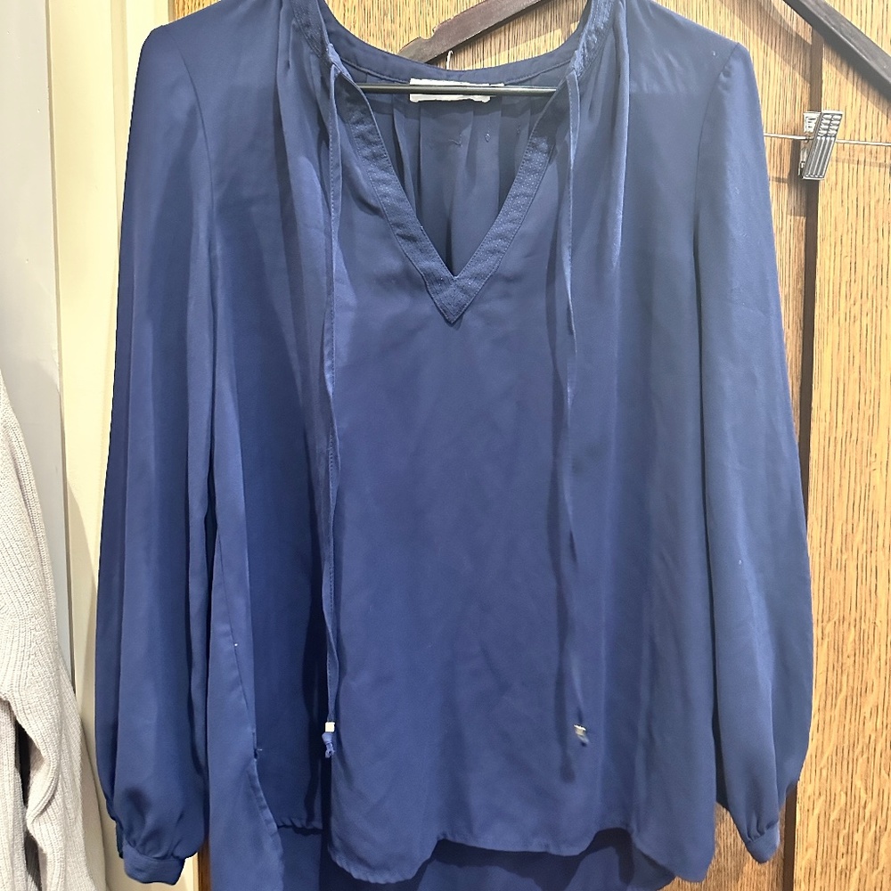 Lynn Adler Long Sleeve Blue Shirt